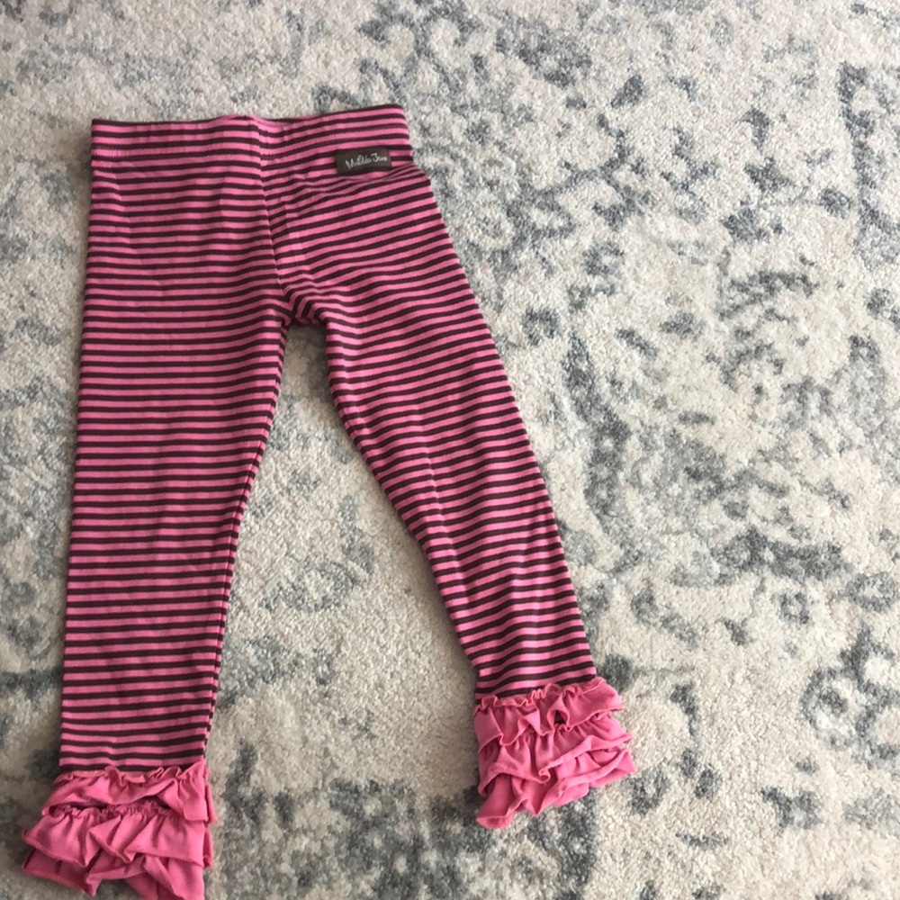 Matilda Jane NWOT striped ruffle leggings